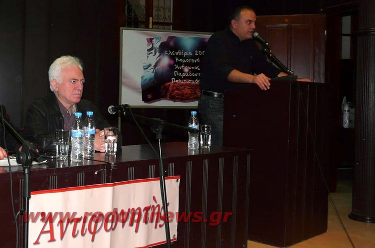 Ο Γιώργος Καραμπελιάς στην Κομοτηνή καλεσμένος του σωματείου “Αντιφωνητής”